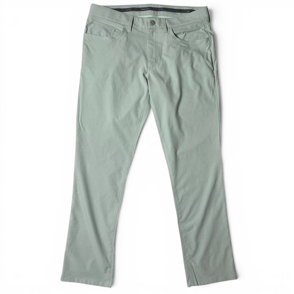 Bonobos Golf Highland Pants Mens Size 34x30 Sage Green Tailored 5-Pocket NWOT